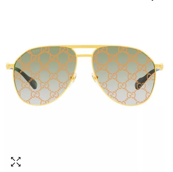 GUCCI AVIATOR GG1220 SUNGLASSES GUCCI LOGO - Picture 4 of 12